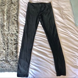 American Apparel Shiny Black Disco Legging